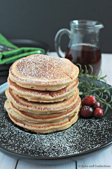 Homemade Gingerbread Pancakes from LoveandConfections.com