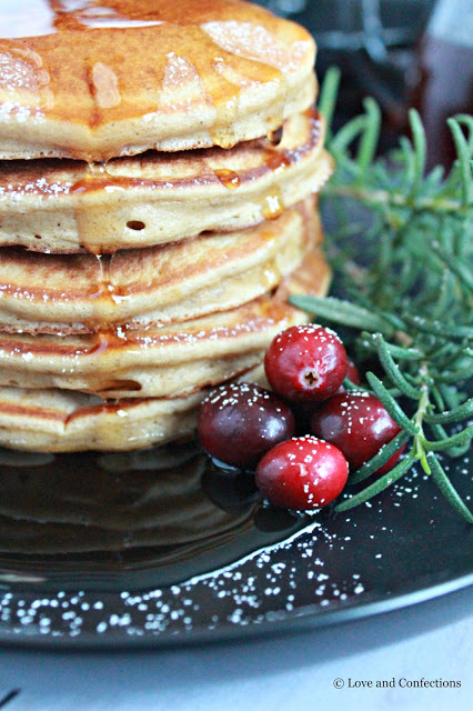 Homemade Gingerbread Pancakes from LoveandConfections.com