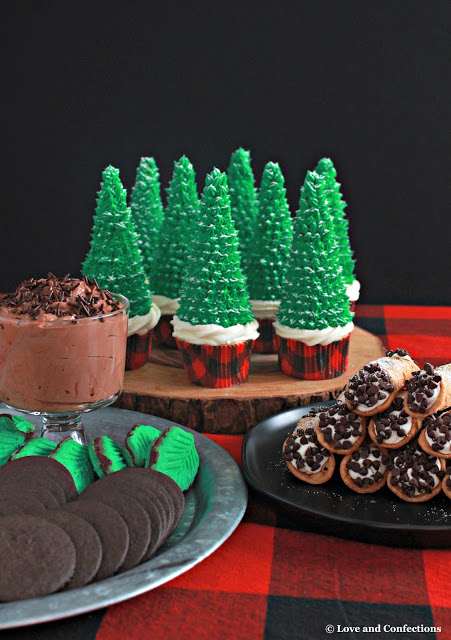 Cupcakes, Cannoli and Chocolate Dip - 3 Recipes For Your Christmas Dessert Table from LoveandConfections.com