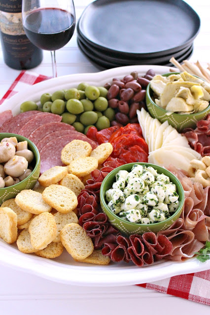 How to Create an Antipasto Platter from LoveandConfections.com #BrunchWeek
