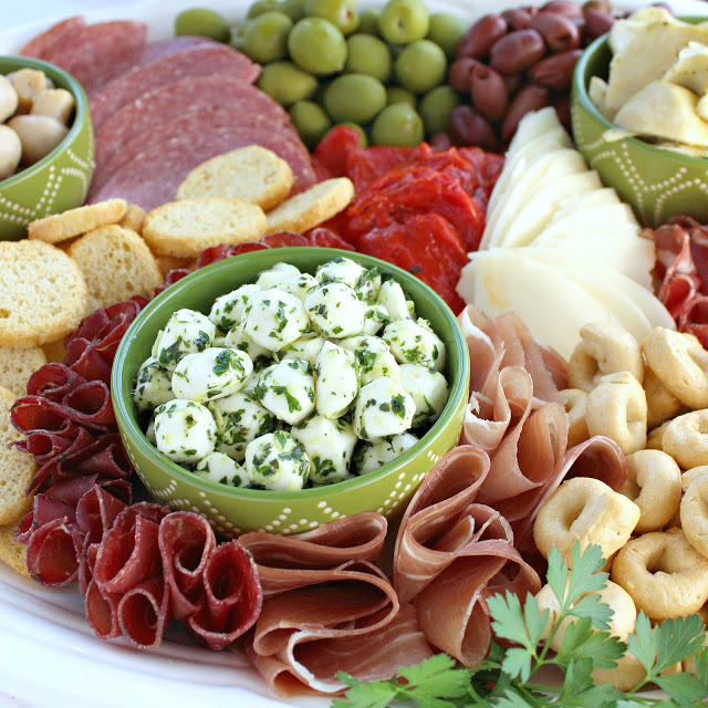 How to Create an Antipasto Platter from LoveandConfections.com #BrunchWeek