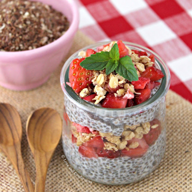 Overnight Strawberry Chia Superfruit Pudding #BrunchwithBarleans #Barleans #sponsored