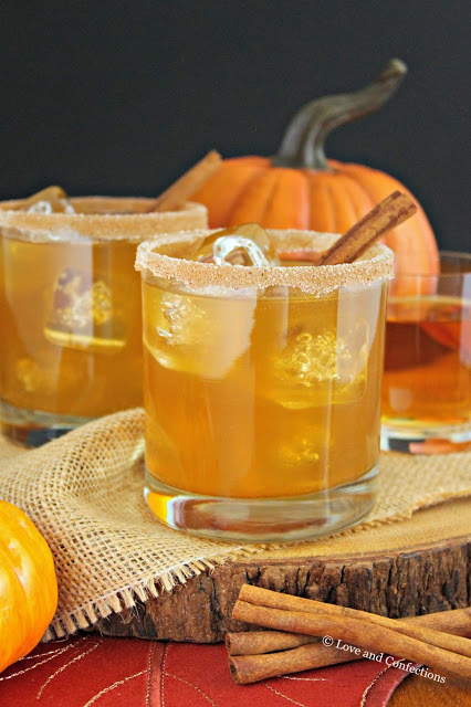 Pumpkin Pie Bourbon Cocktail #PumpkinWeek - Love and Confections