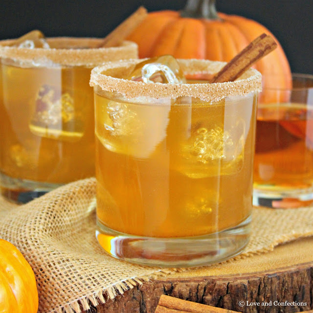 Pumpkin Pie Bourbon Cocktail from LoveandConfections.com #PumpkinWeek #sponsored