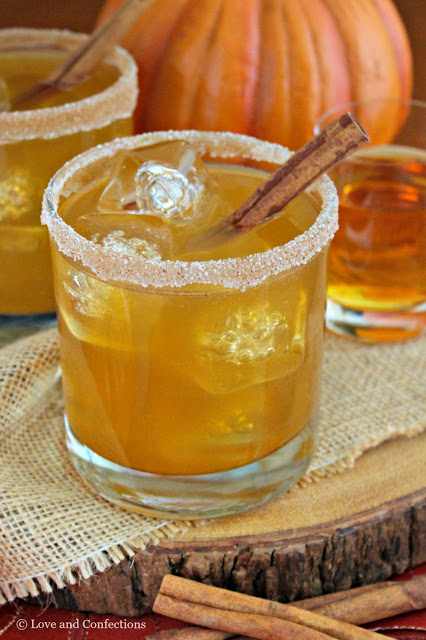 Pumpkin Pie Bourbon Cocktail from LoveandConfections.com #PumpkinWeek #sponsored