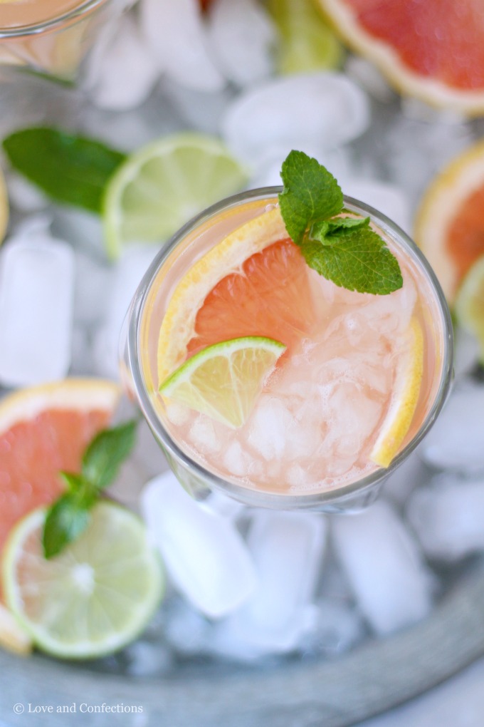 Grapefruit Lime Spritzers