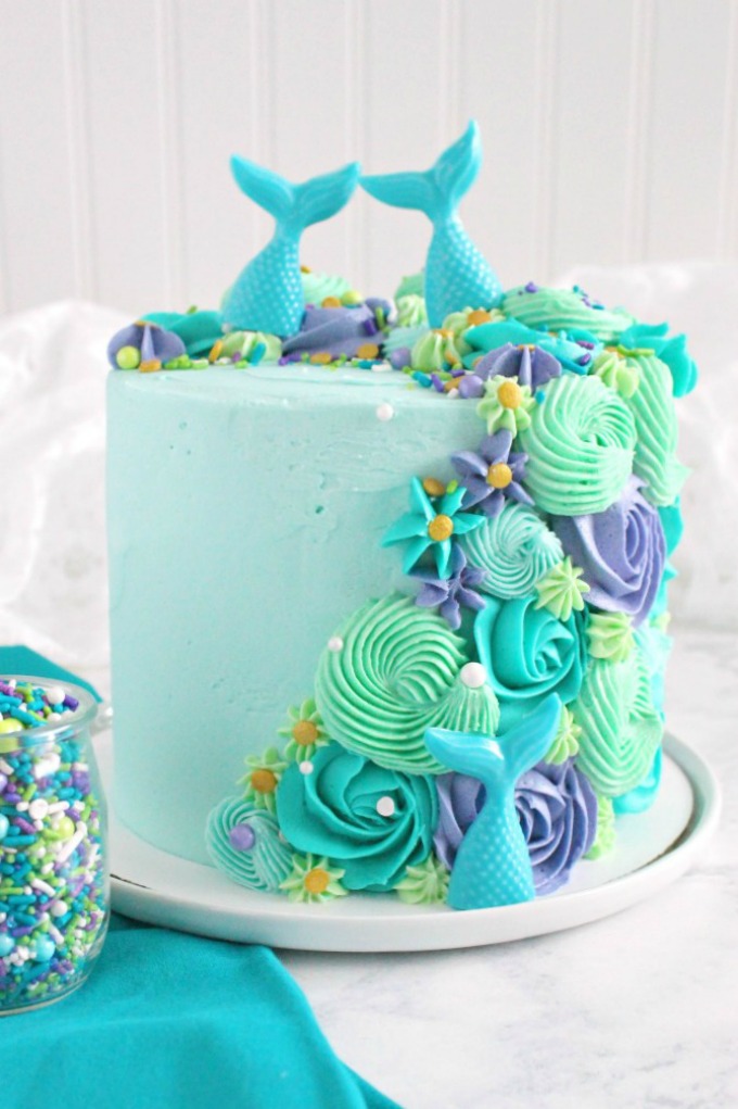 Mermaid Layer Cake Love And Confections Mermaid Layer Cake Love And Confections
