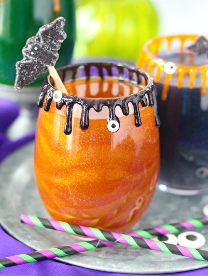 Sanderson Sisters Cocktail - Hocus Pocus Apple Cider Glitter Drink
