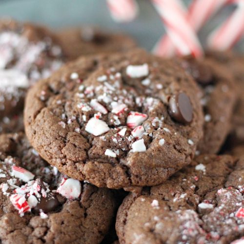 chocolate peppermint cake cookies