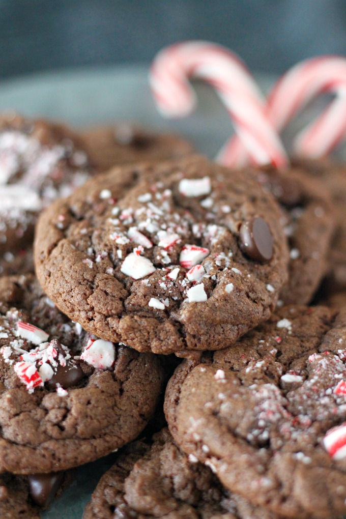 Cake Mix Chocolate Peppermint Cookies