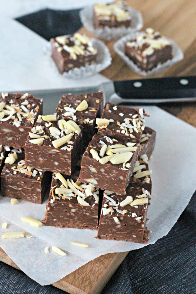 Easy Almond Joy Fudge