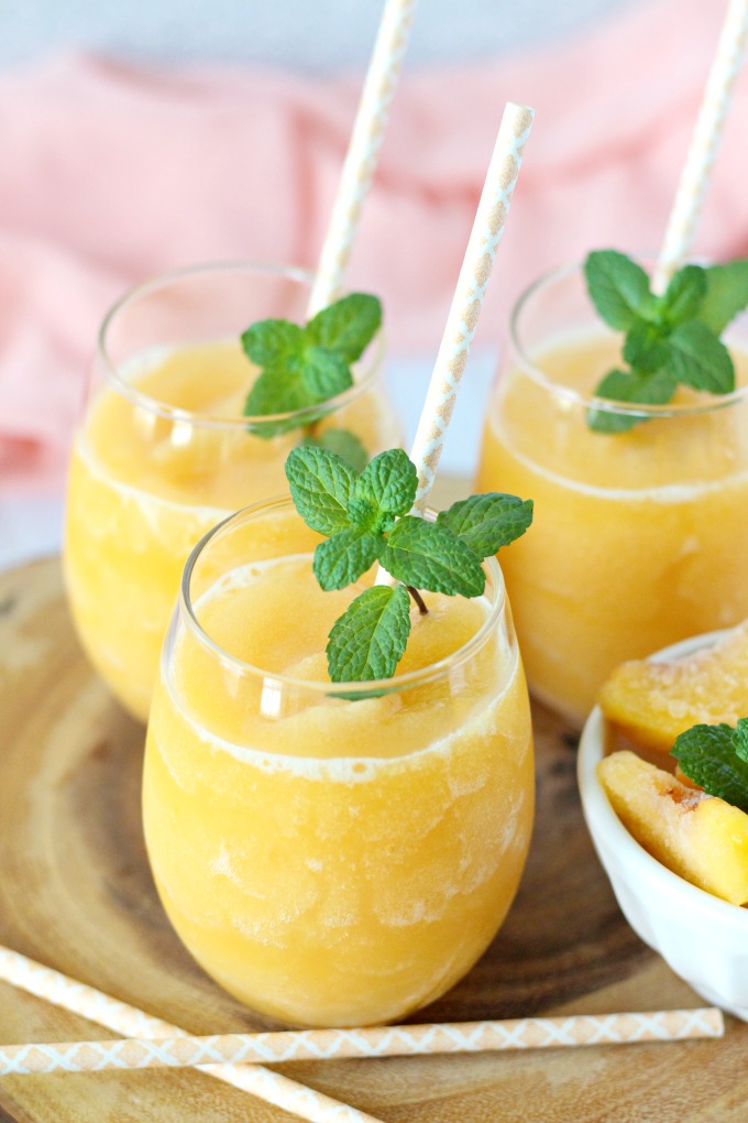 Easy Peach Cocktail Love and Confections