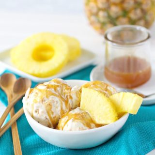 Caramelized Pineapple No-Churn Ice Cream