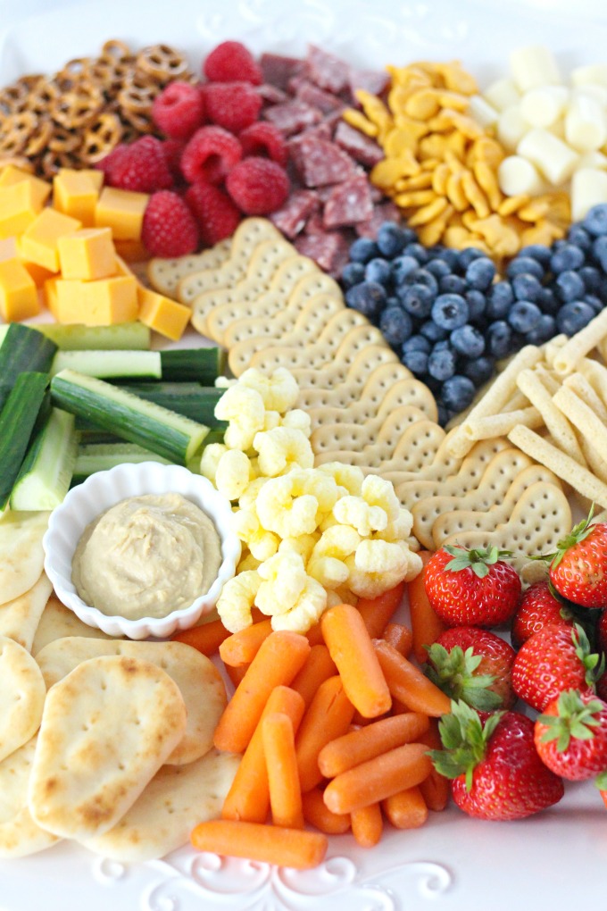 Kid Friendly Cheese Board - Peas and Crayons