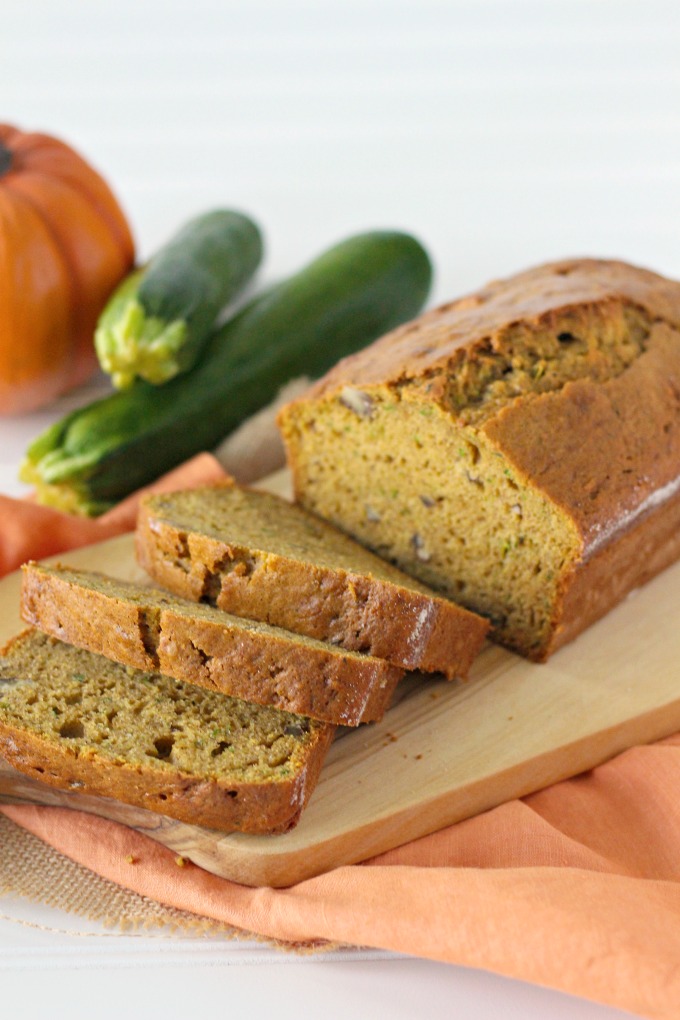 pumpkin pecan zucchini bread