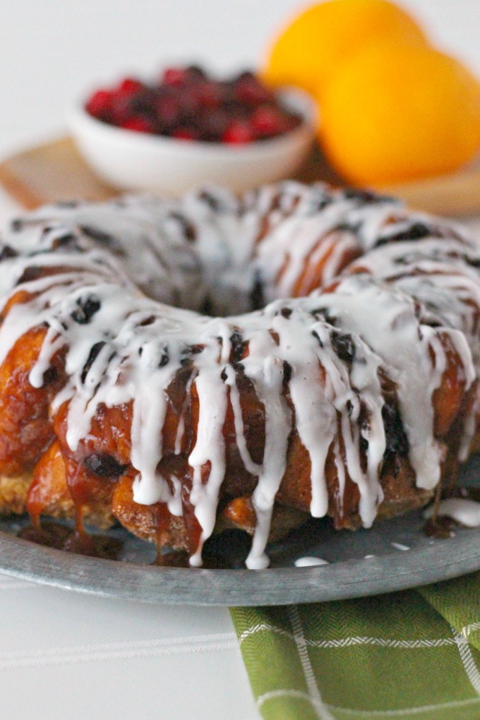 Easy Cranberry Orange Monkey Bread