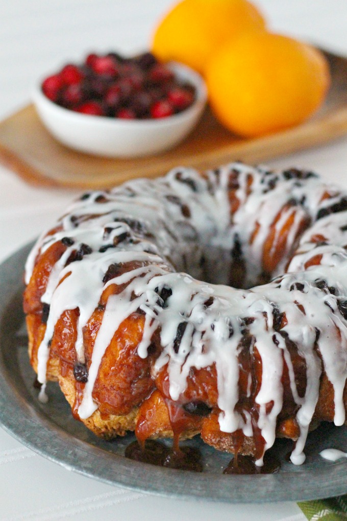 Easy Cranberry Orange Monkey Bread